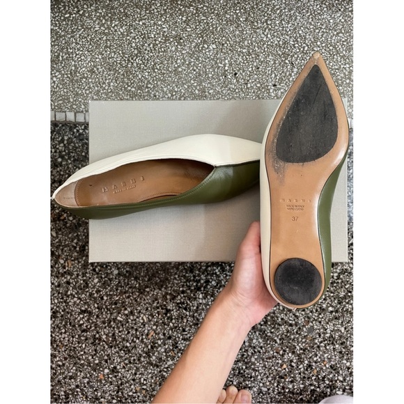 Marni Two-Tone Green and White Mink Ballet Flat - Picture 3 of 3